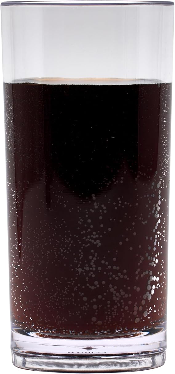 G.E.T. 9-1-SAN-CL-EC Cheers BPA-Free Plastic Highball Glasses, 9 Ounce, Clear, Small (Set of 4)
