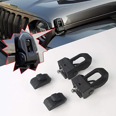 for 2018 Jeep Wrangler JL Original Hood Latch Hood Catch for 2007-2019 Jeep Wrangler JK JKU JL JLU