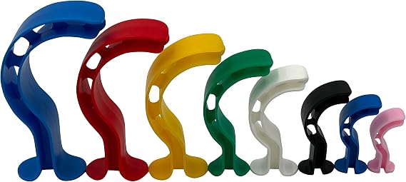 ResOne Berman Style Vented Oropharyngeal Airway Kit, 8-Pack, Color-Coded OPA Set, Sizes 40mm-110mm (#4-#11), Oral Airway Assist Device for EMT, First Aid, Emergency Response