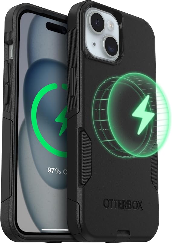 OtterBox iPhone 17e, 16e, 15, 14, 13 Commuter MagSafe Case - Black