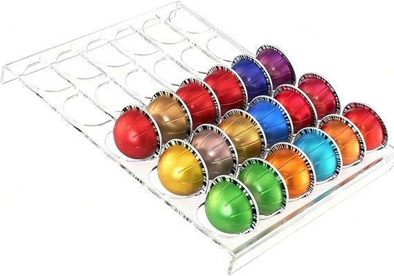 Coffee Pod Drawer Organizer, 30-Capsule Storage Tray,Keep Your Kitchen Drawer Neat with This Universal Coffee Pod Holder , Perfect for Storing All Your Capsules.
