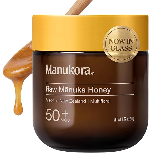 Manukora Raw Manuka Honey MGO 50+ New Zealand, Non-GMO, Daily Support, 250g