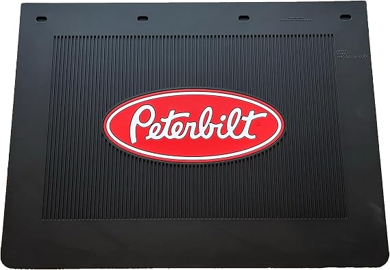 Peterbilt PACCAR Motors 24" x 18" x 1/4" Heavy Duty Rubber 1160B Semi Truck Mud Flap-Single MUD Flap