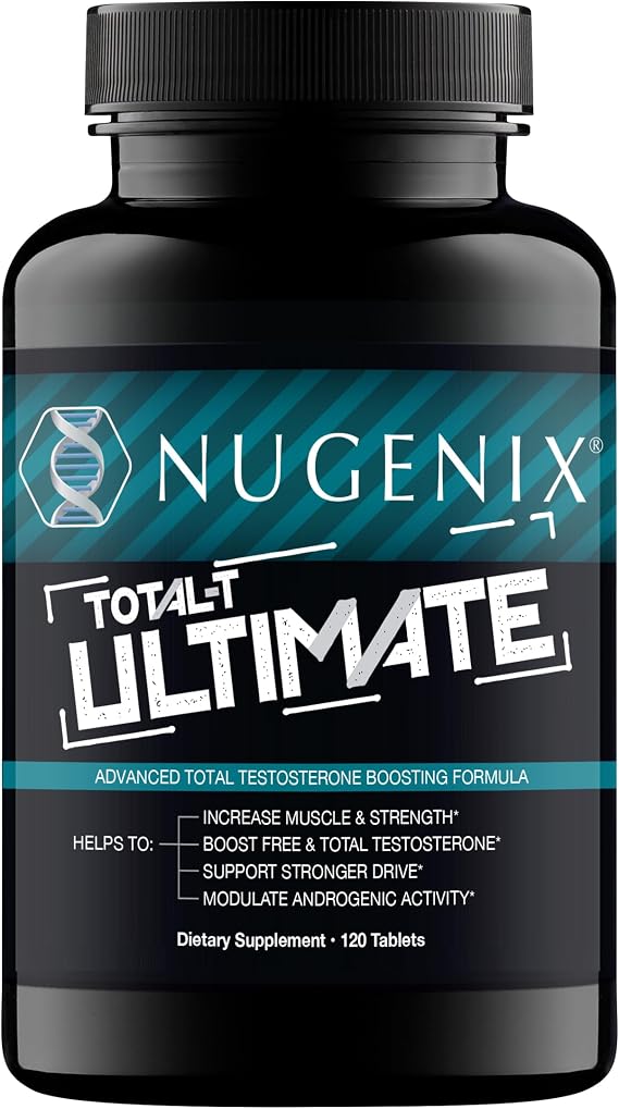 Nugenix Total-T Ultimate, Advanced Testosterone Booster for Men, 120ct | Increase Muscle & Strength, Stronger Drive, Boost Testosterone