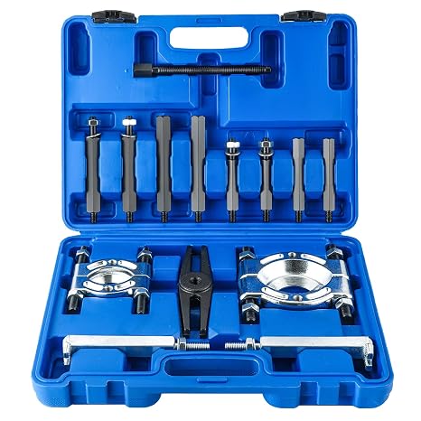 Heavy Duty 5-Ton Bearing Puller Set 14PCS | Wheel Hub Axle Puller Kit, 2" and 3" Splitters Gear Removal Tool, Bearing Separator Puller Kit for Automotive Repair