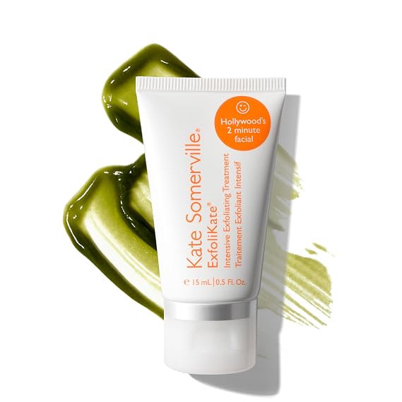 Kate Somerville ExfoliKate Intensive Exfoliating Treatment Salicylic Acid and Lactic Acid Super Facial Scrub Improves Texture and Pores, 2 Fl Oz