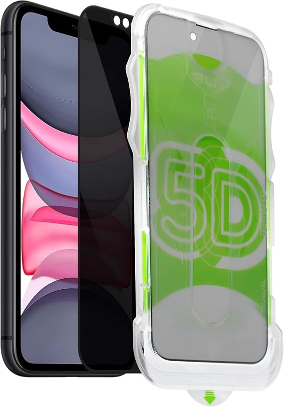 Babilden iPhone 12 / 12 Pro İle Uyumlu Hayalet Ekran Koruyucu Yandan Görünmez Gizli Kolay Kurulum Kitli Camın Altında Toz Bırakmayan Darbelere Karşı Ekstra Dayanıklı Kırılmaz Cam Koruma