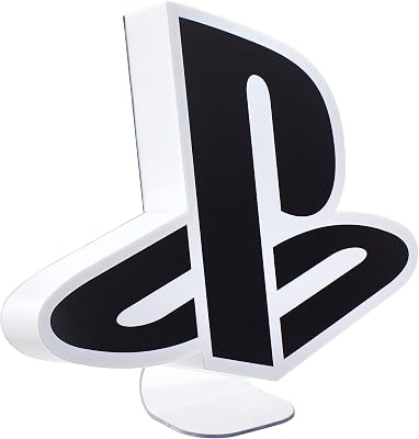 Paladone PlayStation Logo Light - Officially Licensed Merchandise with 3 Light Modes, Sound Reactive Mood Lighting for Gaming or Office Decor, Gift for Gamer, Powered by USB or Battery