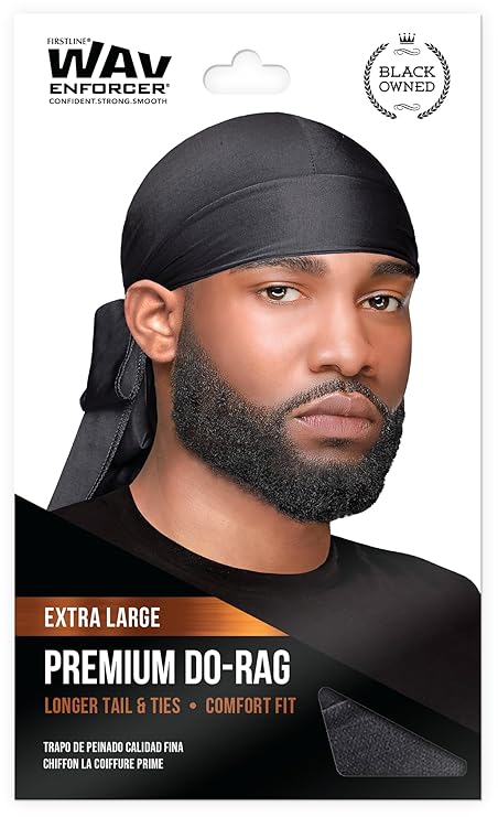 WAV ENFORCER Premium Do-Rag Black
