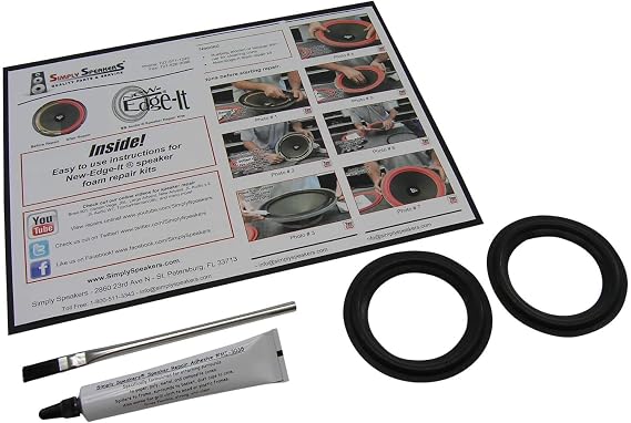 3-1/2 Inch Foam Speaker Repair Kit Fits Bang & Olufsen FSK-3 (Pair)