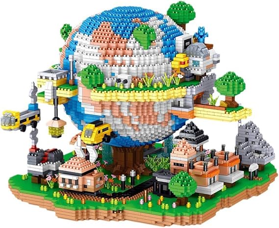 BDYDT Architecture Global Village Micro Building Blocks Set(5452PCS) - Architectural Model Toys Gifts for Kid and Adult