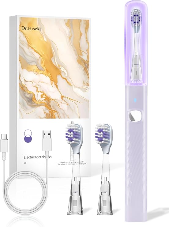 Sonic Electric Toothbrush for Adults and Kids with UV Mode - 38000 VPM Deep Clean and 4 Cleaning Modes, Rechargeable Toothbrush, 3-Hour Fast Charge, 60 Days Long Battery Life. IPX7 Waterproof