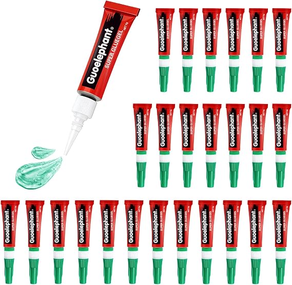 5g*25 Pcs Aquarium Glue Fish Safety- Fast Drying Coral Reef Aquascaping Adhesive for Plants, Moss, Coral, Stone & Wood | Non-Toxic Fish Tank Bonding(Green Glue)