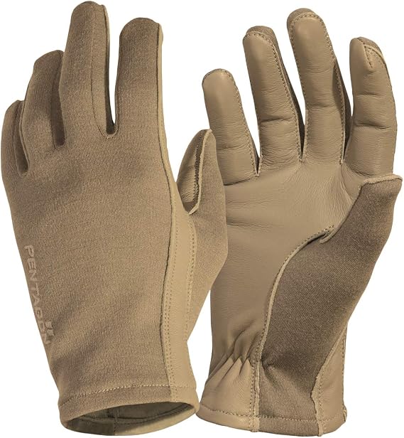 Pentagon Men's Short Cuff Pilot Gloves Coyote