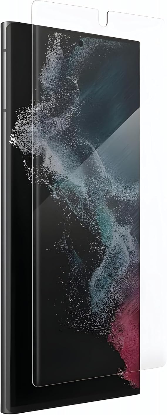 ZAGG InvisibleShield Fusion Curve for Samsung Galaxy S22 Ultra a Flexible Hybrid Screen Protection a Strengthened with D3O a Extreme Impact and Scratch Protection a for Curved Screens, Clear