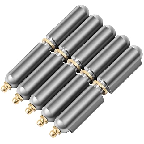 Zonon 5 Pcs 4 Inch BBQ Smoker Bullet Weld on Bullet Hinge Carbon Steel Weldable Barrel Hinges Heavy Duty for Swing Door Trailer Ramp