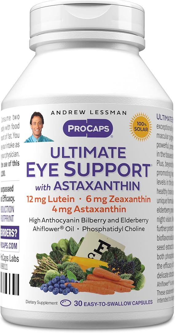 ANDREW LESSMAN ProCaps Ultimate Eye Support Astaxanthin 12 mg, 30 Softgels