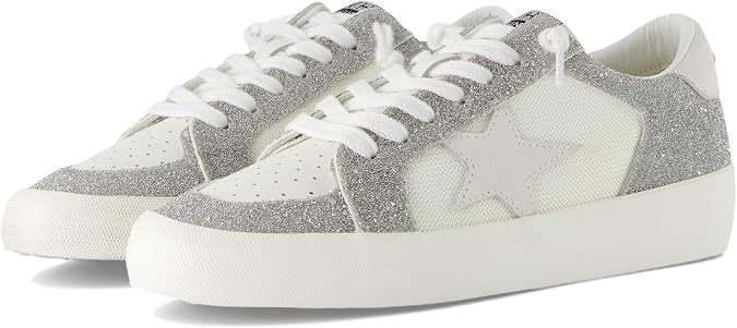 VINTAGE HAVANA Womens Reflex Slip On Platform Sneakers Shoes Casual - Silver, White