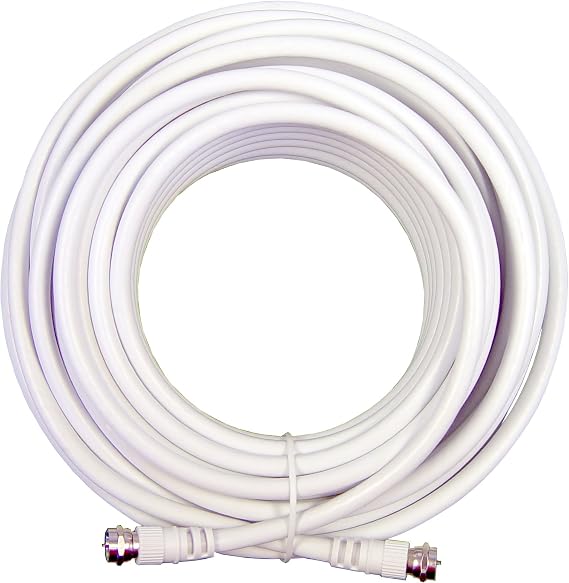 weBoost 30' White RG6 Low Loss Coax Cable - Retail Packaging