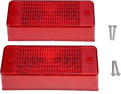 2PCS Red Tail Light Lens 6672276 compatible with Bobcat 553 751 753 763 773 863 864 873 883 963 S130 S150 S160 S175 S185 S205 S220 S250 T140 T180 T190 T200 T250