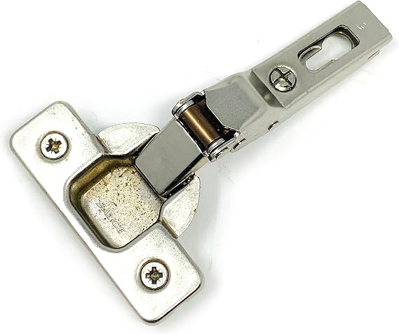 Hafele 329.03.567 Salice C2R9G99 Hinge, steel, nickel-plated, 120degree, half overlay, self closing, with dowel, Mod 8