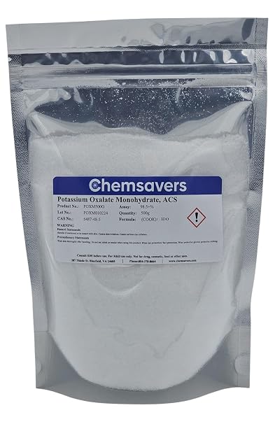 Potassium Oxalate Monohydrate, ACS, 98.5+%, 500g