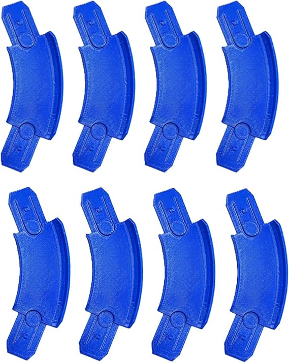 45 Curved Track Pieces Compatible with Hot Wheels Tracks, 8 Pack