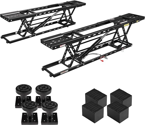 BILT HARD Portable Car Lift with 6000 LBS Capacity, 25.4" Max Lifting Height Quick Jack with 110V / 550W Motor, 25-30s Fast Lift Cycle time for Cars, SUVs, Light Trucks, Shop and Garage Use