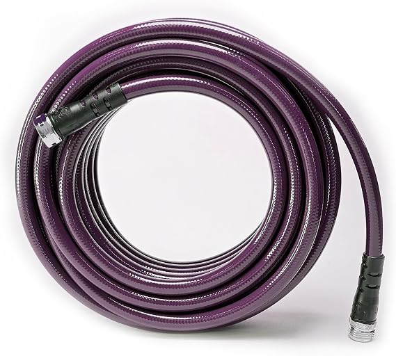 Water Right Polyurethane Garden Hose, 100 Ft, Non-toxic, 1/2 ID, Eggplant