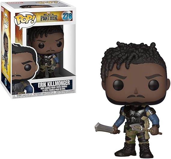 Funko Pop! Marvel: Black Panther Movie-Erik Killmonger (Styles May Vary) Collectible Figure