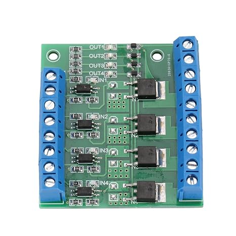 Pwm 4 Channel MOS FET PLC Module Amplifier Circuit Board Driver Module 3 20V to 3.7 27VDC 10A 4 Channel PLC Pwm Relay Wide APPLICATIONThe Id Output Valve Controller Mosfet