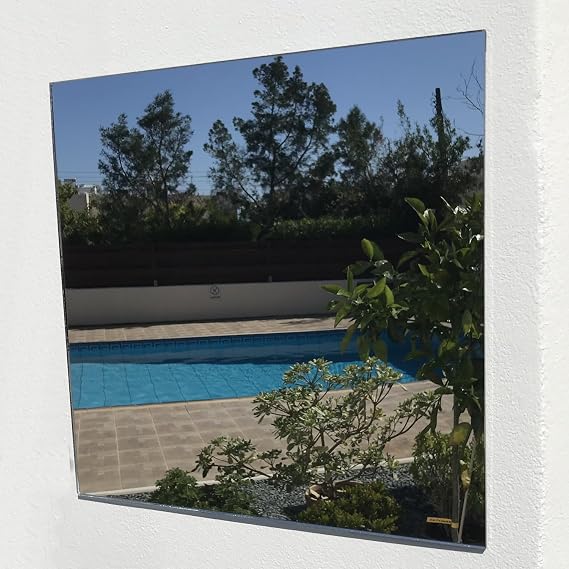 Servewell Square Garden Mirrors-45cm-Silver - Mirror