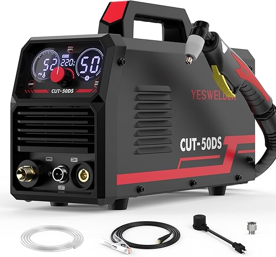 YESWELDER CUT-50DS 50A Plasma Cutter, 110/220V, 1/2 in Clean Cut, IGBT