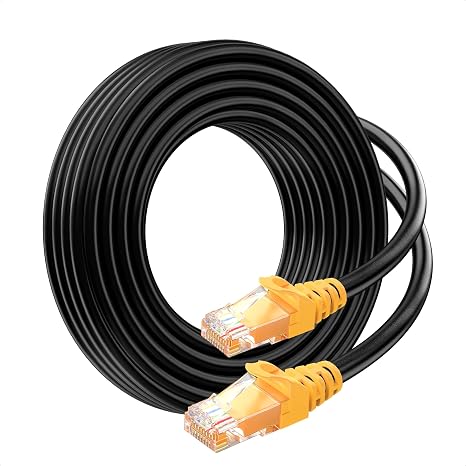 Cable Matters 10Gbps 24AWG Pure Copper Outdoor Cat 6A Ethernet Cable, 50ft
