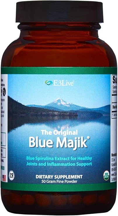 E3live Blue Majik - 30% Phycocyanin Content - Chemical-Free 50 Grams