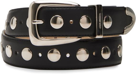 Steve Madden Women's Kingston Studded Pant Belt