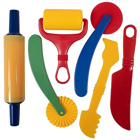 Ready 2 Learn Dough Tools, Set of 6 Play Dough Accessories