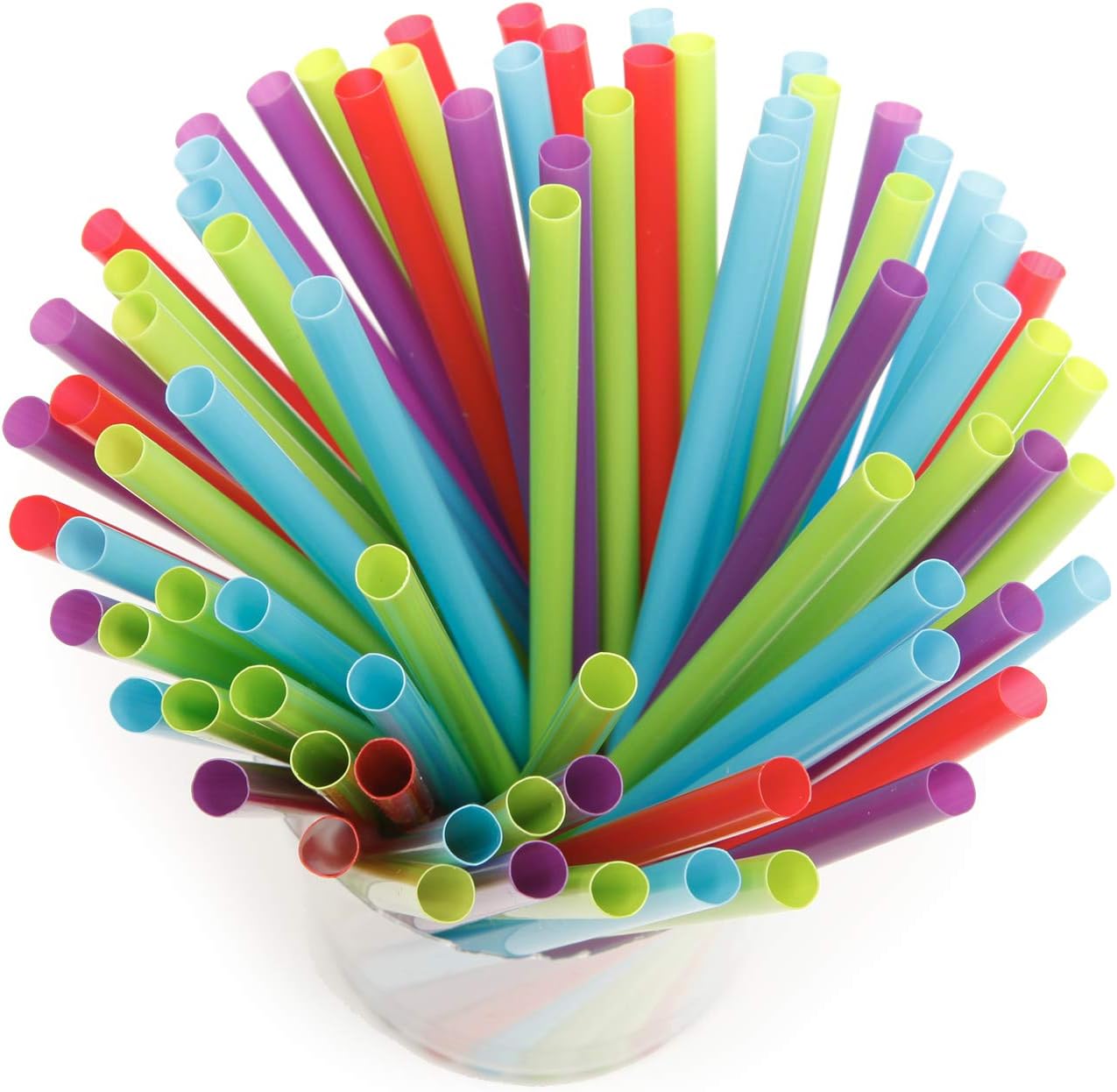 5 Inch Drinking Straws - Colorful And Fun Drinking Straws For Everyday Use, Perfect For Stirring And Sipping Coffee And Cocktails - Available In A Pack Of 200, 1,200 Or 2,400 Straws! 200