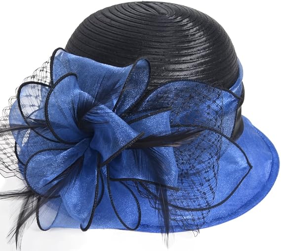 Kentucky Church Derby Dress Cloche Hat Sweet Cute Floral Bucket Hats