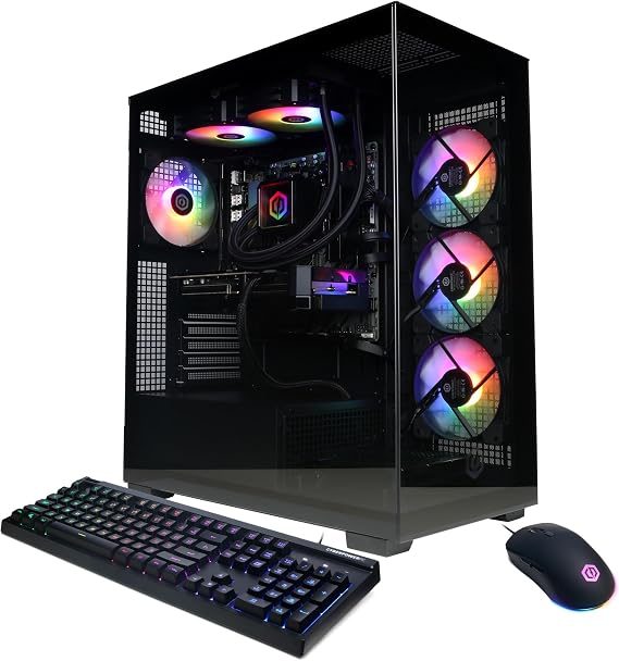 CyberPowerPC Gaming PC, AMD Ryzen 9 9900X, GeForce RTX 5070 12GB