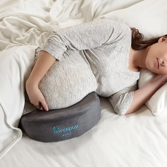 Hiccapop Pregnancy Wedge Pillow, Maternity Pillow Support Belly, Legs, Back