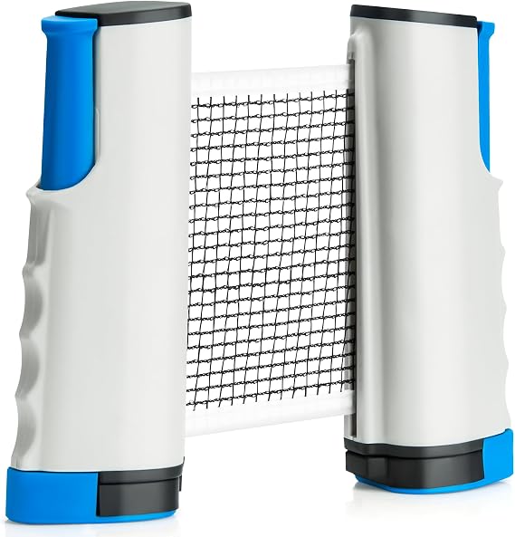 Retractable Ping Pong Net, Upgrade Table Tennis Net Stands Upright Without Sagging, Ping Pong Net for Any Table, Easy to Use and Portable, Play Indoors & Outdoors, Ping Pong Table Net
