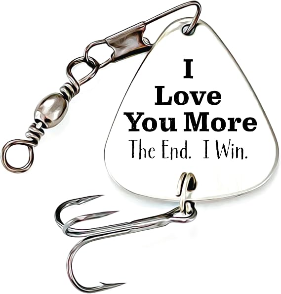 I Love You More Gifts The End I Win Gift Made in USA Personalized Fishing Lure Personalized Mens Valentine's Day Gift for Him The End I Win Fishing Lure END-Lure