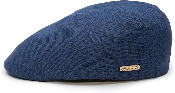 Sterkowski Ivy Five | 100% Natural Linen Flat Cap for Men and Women | Super Lightweight 5 Panels Without Lining