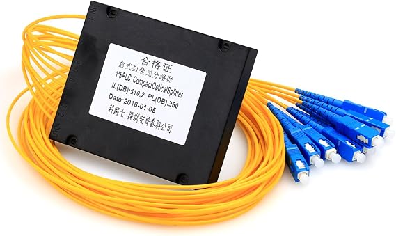 Cruiser 1x8 Plc Optical Splitter, Planar Waveguide-type Optical Splitter Single-mode Sc-upc by Cruiser