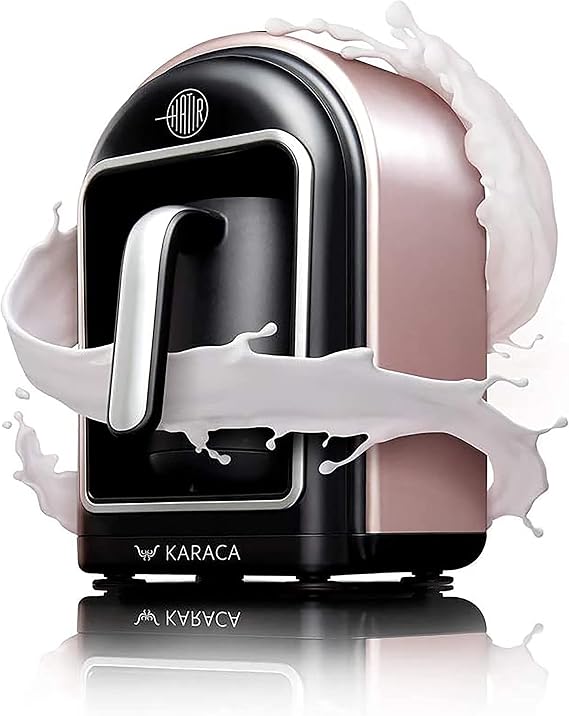 Karaca Hatır Mod Sütlü Türk Kahve Makinesi, 300 ml 5 Fincan, 735 W, Sütlü İçecek Ayarı, Otomatik Kapanma, Rose Gold