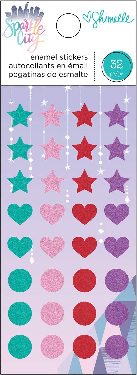 Shimelle Enamel Dots Sticker, Multi