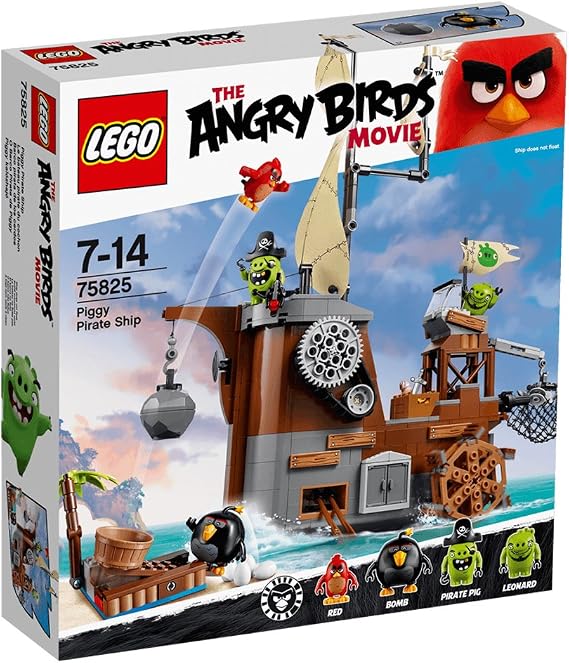 LEGO Angry Birds 75825 Piggy Pirate Ship Building Kit (620 Piece)