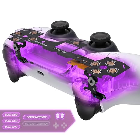 eXtremeRate Micro Switch - Light Version Tactile Clicky Hair Trigger Kit V2 for PS5 Controller BDM-040 050 060 Shoulder Buttons, Ergonomic Micro Switches L2 R2 Tactile L1 R1 Mouse Click for PS5 Controller