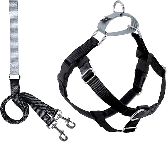 2 Hounds Design Freedom No Pull Dog Harness with Leash, Adjustable Gentle Comfortable Control for Easy Dog Walking, for Small Medium and Large Dogs, Made in USA